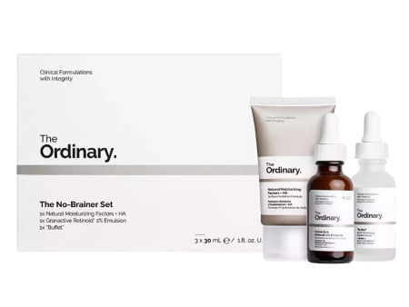 The Ordinary - The No-Brainer Set - 3 pcs   1 FL Oz   30ml Online now