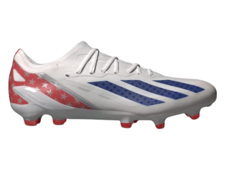 Adidas - Men s X Crazyfast.1 FG  USA  - Cloud White   Power Blue   Red Cheap