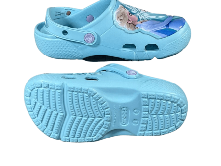 Crocs Fun Lab Disney s Frozen II Elsa Anna  Ice Blue  Clog Juniors Hot on Sale