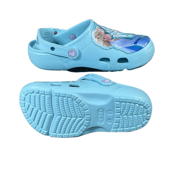 Crocs Fun Lab Disney s Frozen II Elsa Anna  Ice Blue  Clog Juniors Hot on Sale