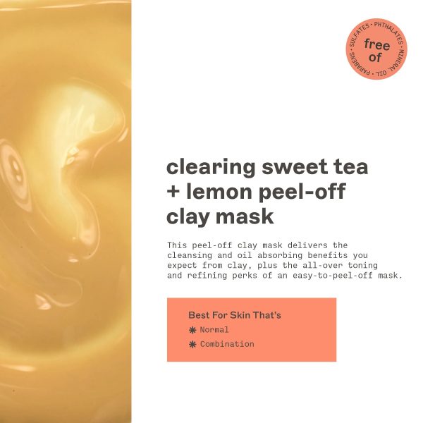 Clearing Sweet Tea & Lemon Peel Off Clay Mask Discount