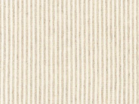 Essex Yarn Dyed Classic 1 8  Stripe (cotton   linen) in Natural For Discount