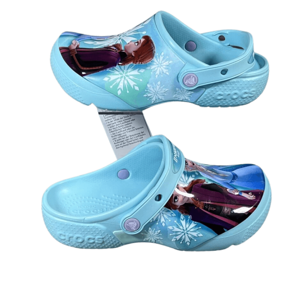 Crocs Fun Lab Disney s Frozen II Elsa Anna  Ice Blue  Clog Juniors Hot on Sale