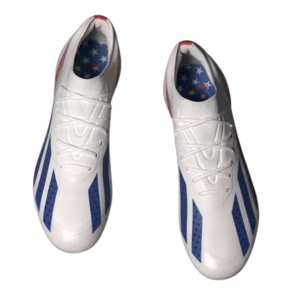 Adidas - Men s X Crazyfast.1 FG  USA  - Cloud White   Power Blue   Red Cheap