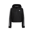 Adidas 3 Stripes Fleece Women s Cropped Hoodie For Discount