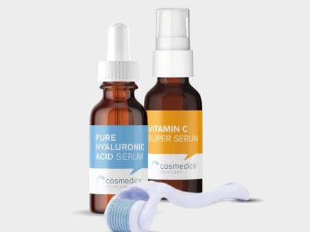 Hyaluronic + Vitamin C Microneedling Treatment Set Sale