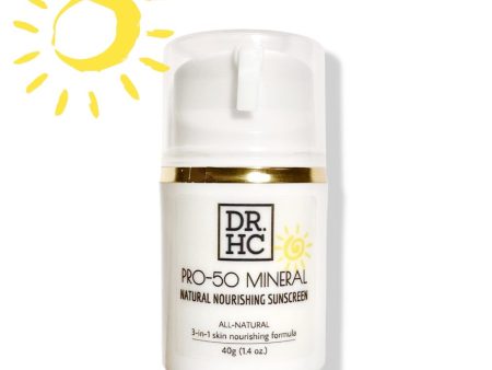 DR.HC Pro-50 Mineral Natural Nourishing Sunscreen (40g, 1.4oz.) (Natural UV Care, Skin brightening, Anti-aging, Damage Repair, Anti-inflammatory...) Online Hot Sale