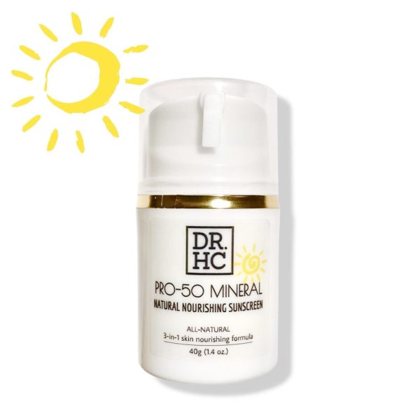 DR.HC Pro-50 Mineral Natural Nourishing Sunscreen (40g, 1.4oz.) (Natural UV Care, Skin brightening, Anti-aging, Damage Repair, Anti-inflammatory...) Online Hot Sale