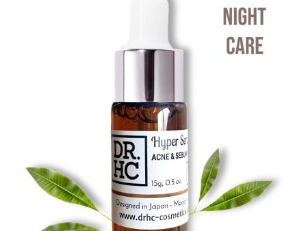 DR.HC Hyper Serum - Acne & Sebum Fighting - NIGHT CARE (15g, 0.5oz.) (Anti-acne, Anti-scar, Anti-blemish, Oil-balancing, Exfoliating...) Supply