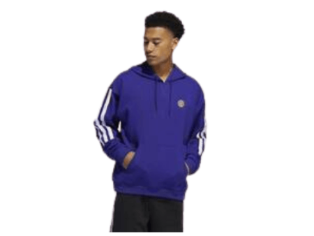 Adidas Donovan Mitchell Men s Purple Pullover Hoodie on Sale