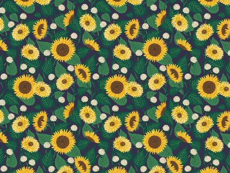 Sunflower Fields in Navy For Cheap